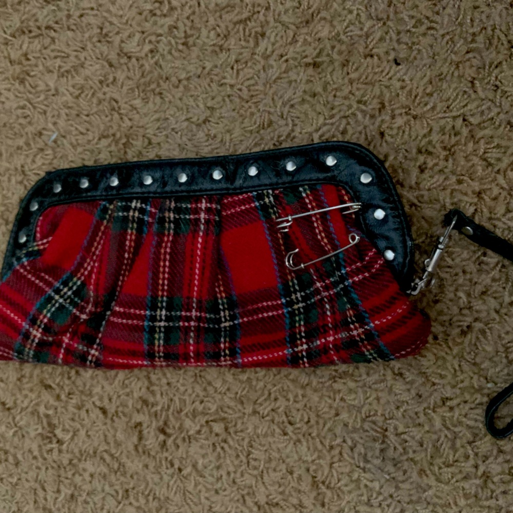 Red Tartan Clutch